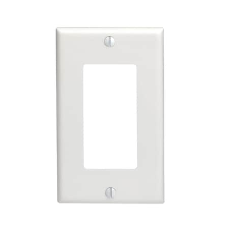Leviton Decora 1-Gang Nylon Rocker Decorator Wall Plate, White 122-80401-0NW